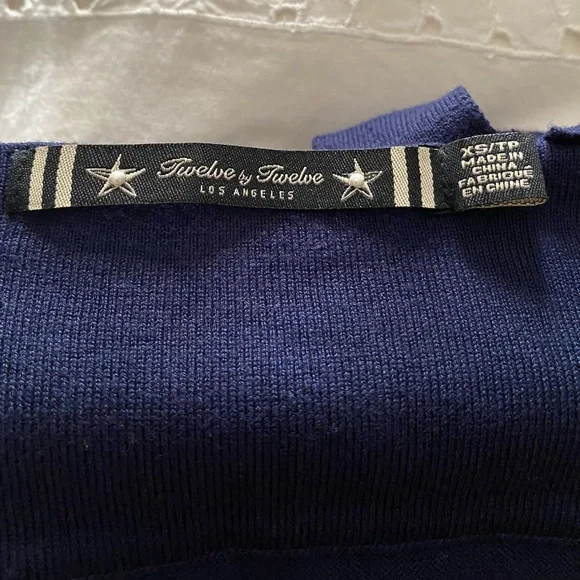 Twelve by Twelve Women’s Sexy Fitted Pinstripe Bodycon Dress XS Blue - Picture 2 of 3